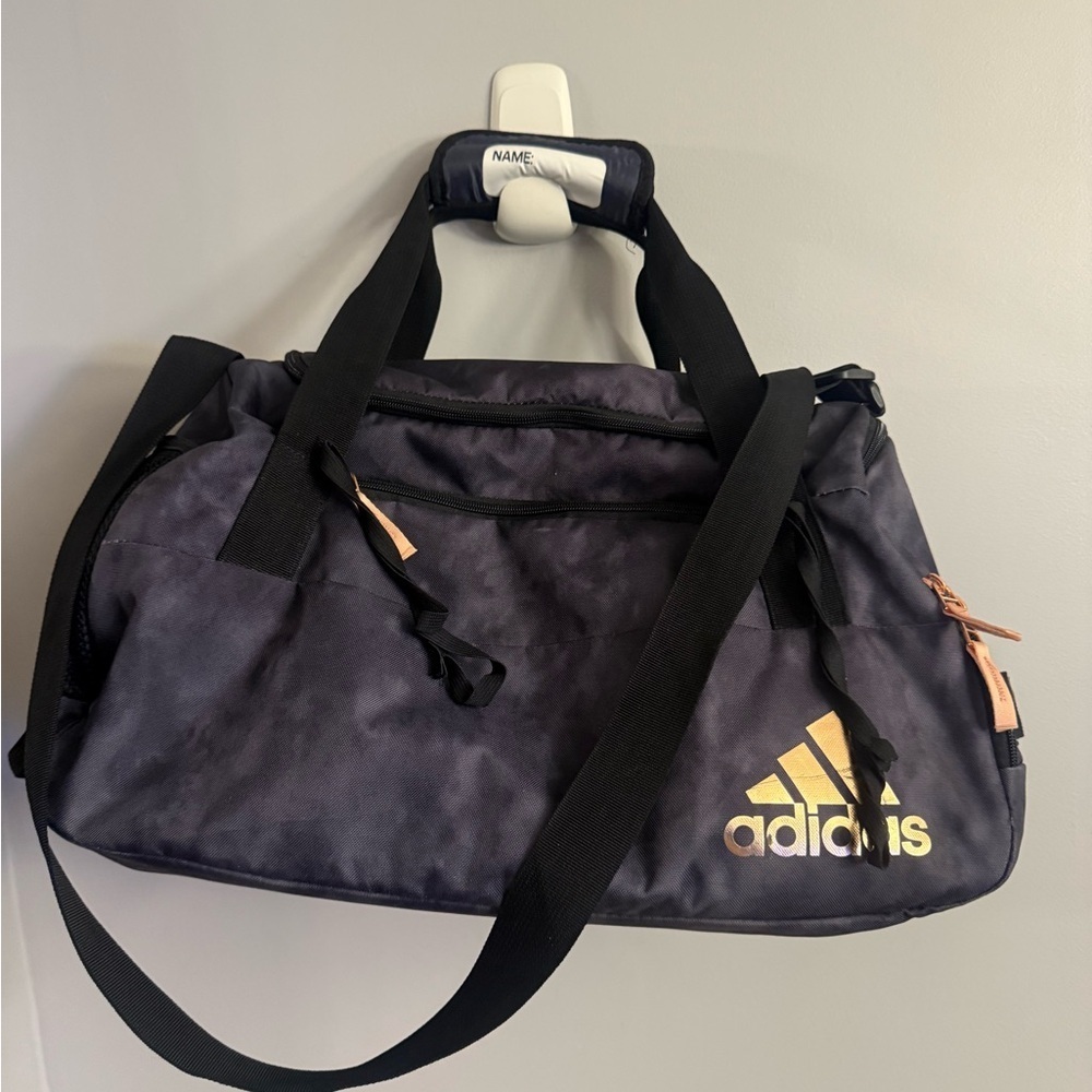 Adidas Gray Gym Duffel Bag